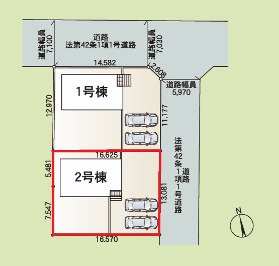 Cradlegarden　 高萩市高萩　第3　2の前面道路含む現地写真|敷地面積ゆったり約64坪。開放的な角地です。気になる他の物件と合わせての現地ご案内も可能です。お気軽にお問い合わせください。

