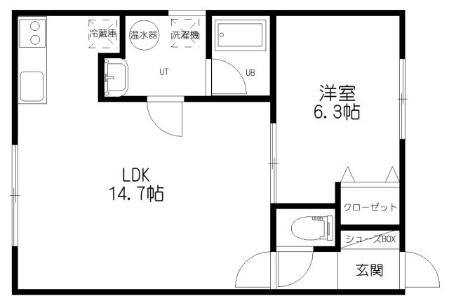 リレイション1(緑ケ岡)の間取り