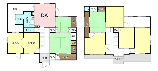 中古戸建　和歌山市川辺の間取り