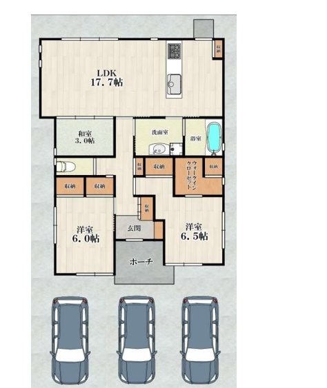 中古戸建　和歌山市梅原の間取り