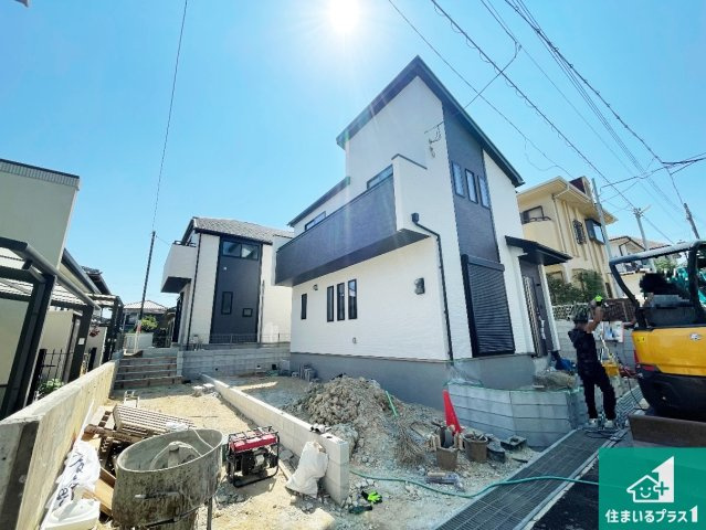 神戸市西区樫野台　新築一戸建ての外観|現在の進捗状況です！順調に作業進行中、完成が待ち遠しいです！詳細の間取り等、お気軽にお問い合わせください！