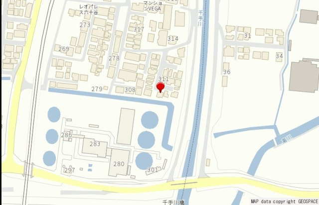 中古戸建　和歌山市六十谷の地図