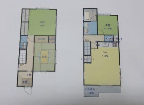 中古戸建　黒田の間取り