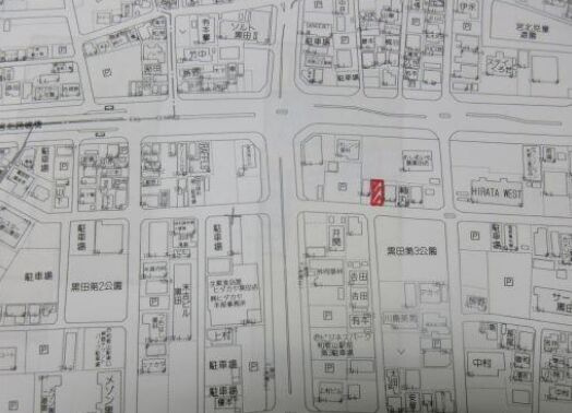 中古戸建　黒田の地図