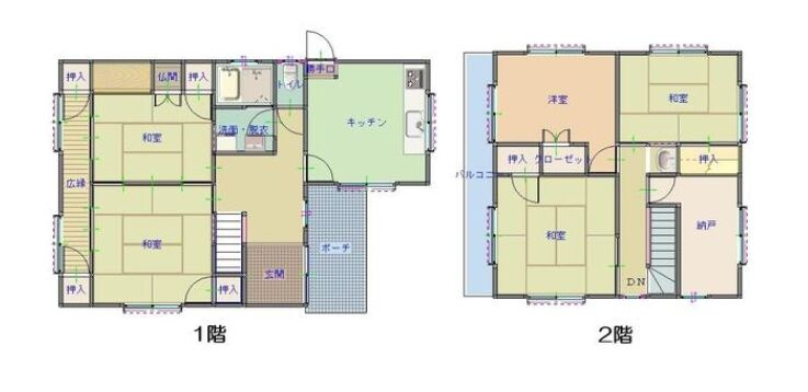 中古戸建　福島の間取り
