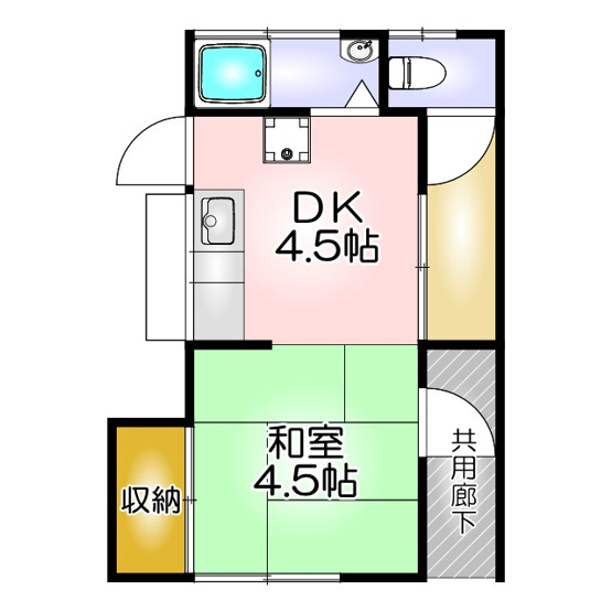 【間取り】 | 樫原アパート