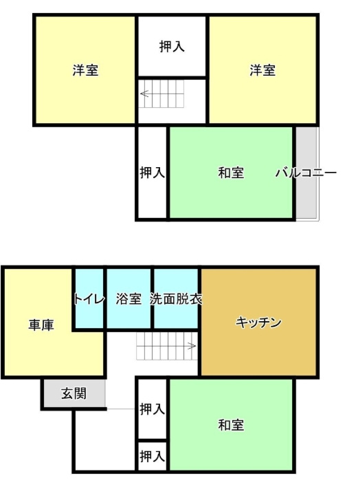岩出市中島の間取り