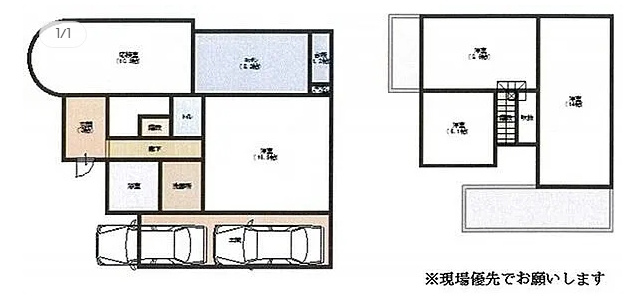 中古戸建　和歌山市出島の間取り