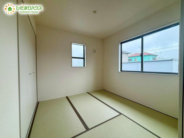 野田市中里3期　新築戸建　2号棟の和室|赤ちゃんスペースや客間など、多彩な用途で使用できる和室☆							
