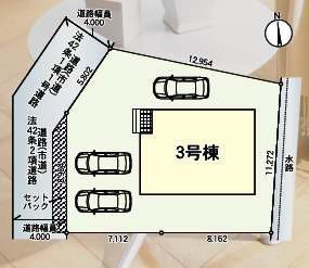 三潴町玉満新築オール電化の区画図