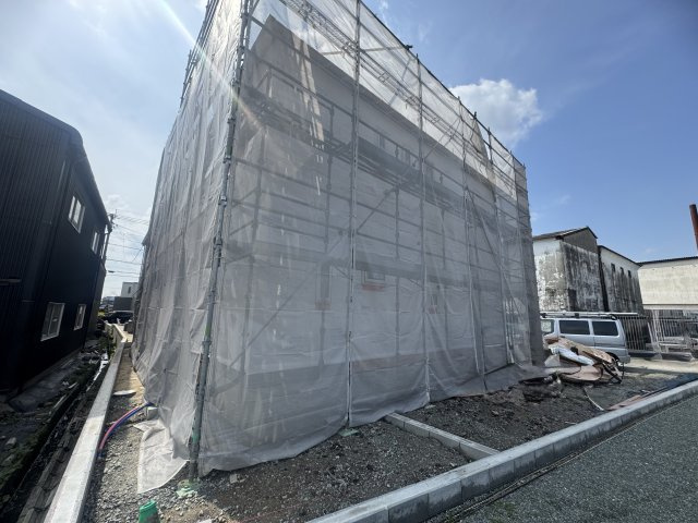 三潴町玉満新築オール電化の前面道路含む現地写真