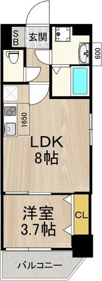 フロンティアタワー九条Ⅰの間取り