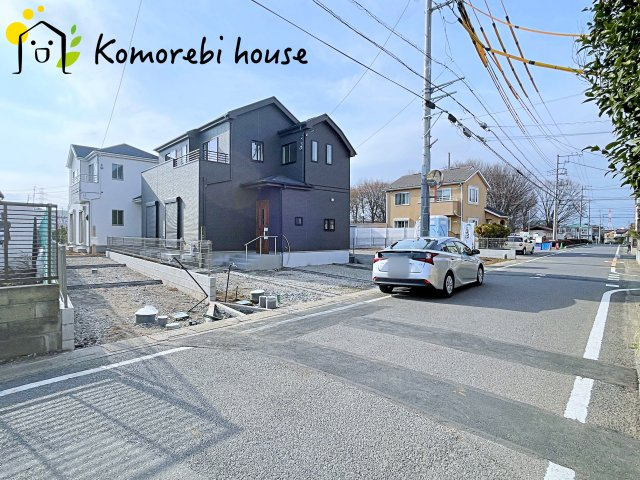 桶川坂田東　第2期　新築一戸建て　ハートフルタウン　Bの前面道路含む現地写真|26.3.6撮影済み