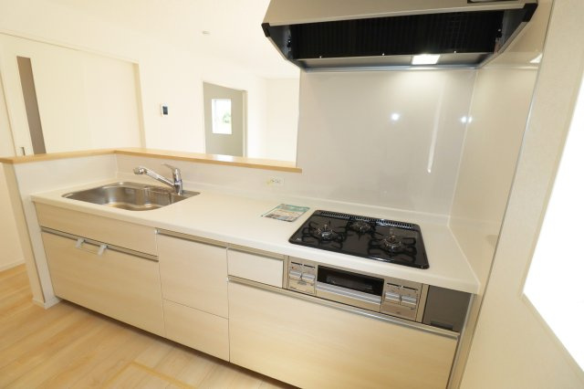 郡山市桜木２丁目　　　　1号棟　　　桃見台小学校、郡山第５中学区のキッチン|※同社施工例