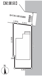 【区画図】 | 【仲介手数料無料！！】日野市新井1丁目　新築戸建て（全1棟）1号棟　5280万円
