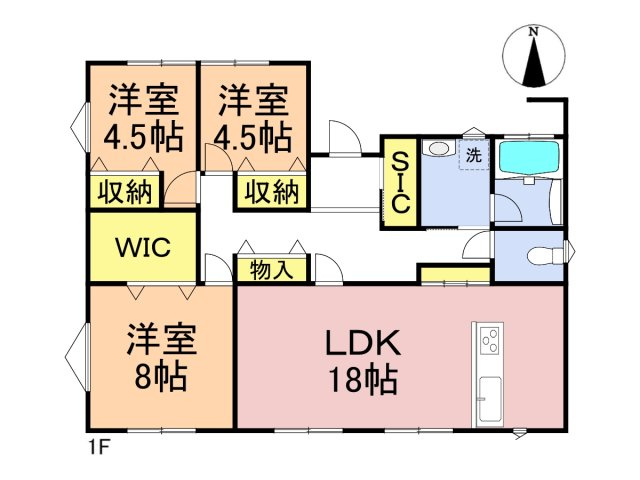 【商談中】新築戸建　大垣市犬ヶ渕町　全4区画分譲の間取り|■E棟　■ヤマダ不動産　株式会社リライフ　
■夢のマイホーム購入をフルサポートします！
