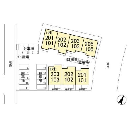 オルテンシア　Ⅰの区画図