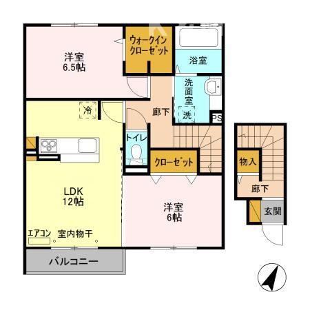 オルテンシア　Ⅰの間取り