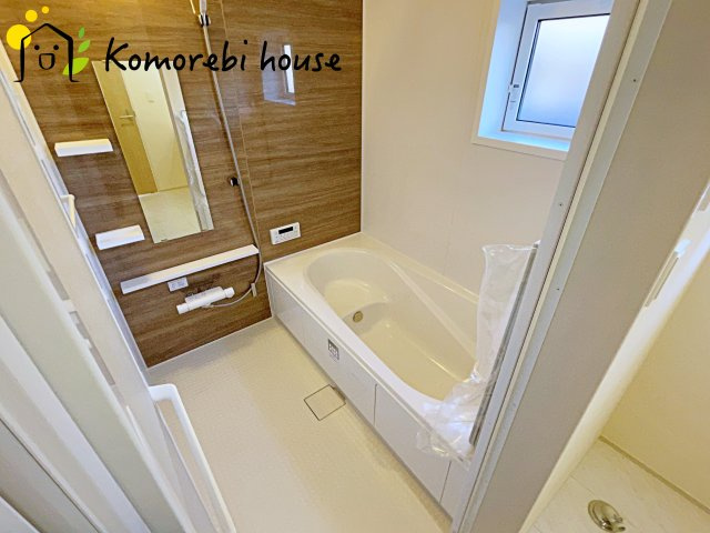 桶川市上日出谷　11期　新築一戸建て　ブルーミングガーデン　01の浴室|きれいなお風呂です