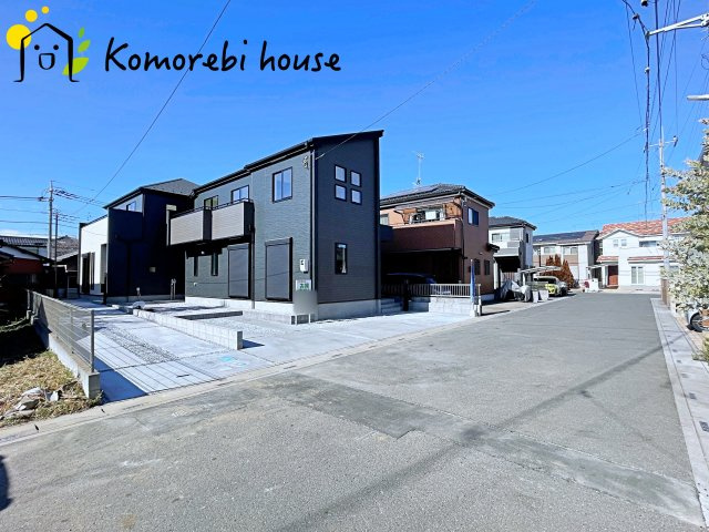 桶川市上日出谷　8期　新築一戸建て　グラファーレ　02の前面道路含む現地写真|26.1.29撮影済み