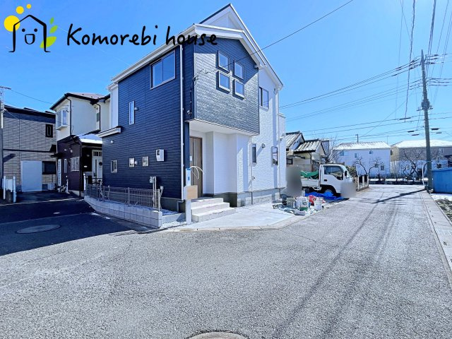 桶川市坂田　9期　新築一戸建て　グラファーレ　01の前面道路含む現地写真|26.2.9撮影済み