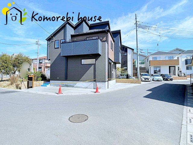 桶川市上日出谷南1丁目　新築一戸建て　ブルーミングガーデン　01の前面道路含む現地写真|前面道路含む現地写真です