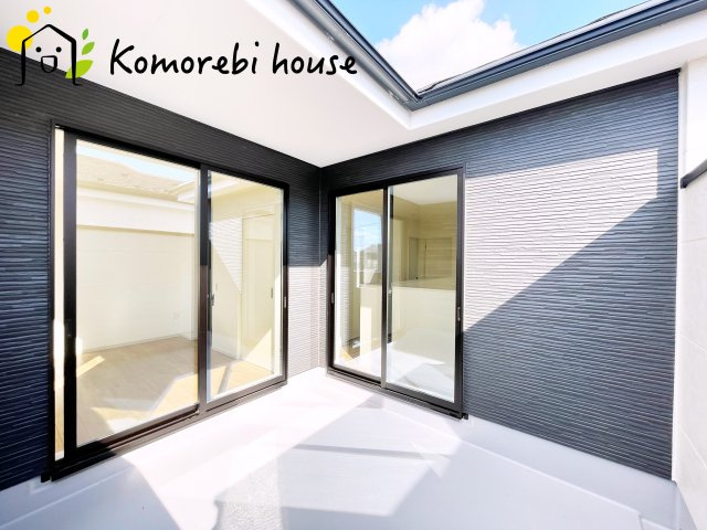 桶川市泉　6期　新築一戸建て　KEIAI GRACE　01のバルコニー|バルコニー付きです