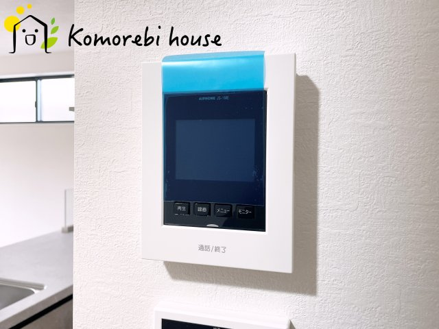 桶川市泉　6期　新築一戸建て　KEIAI GRACE　01の防犯設備|モニター付インターホンです