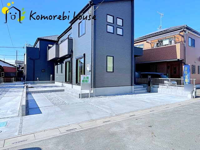 桶川市上日出谷　8期　新築一戸建て　グラファーレ　01の駐車場|26.1.29撮影済み