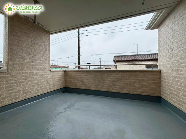 野田市中里3期　新築戸建　3号棟のバルコニー|人気が高いインナーバルコニーを採用♪天候を気にせず洗濯物を干せ、紫外線も気にせずに済みます(*^^)v							
