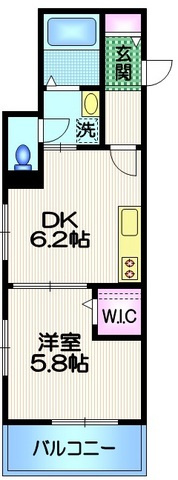 メゾン・ド・シチリアーノの間取り|★角部屋２面窓★ウォークインクロゼット