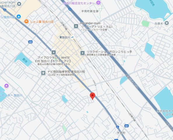 加古川市第12平岡町高畑（全1棟）新築の地図