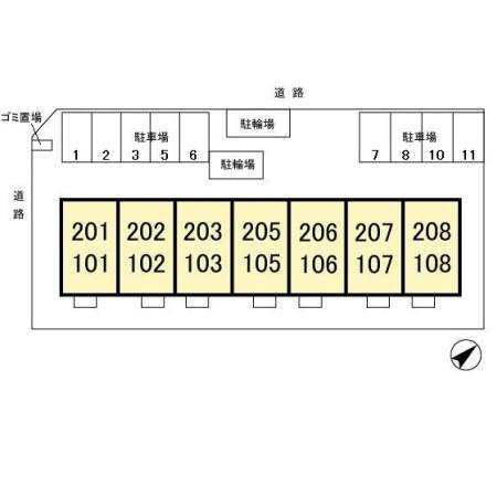ラマージュおおたかの森の区画図