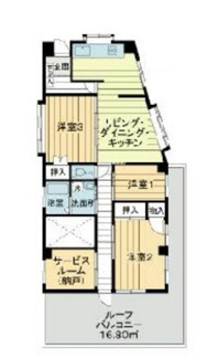 【間取り】 | 大日野ハイツ | 間取りです。