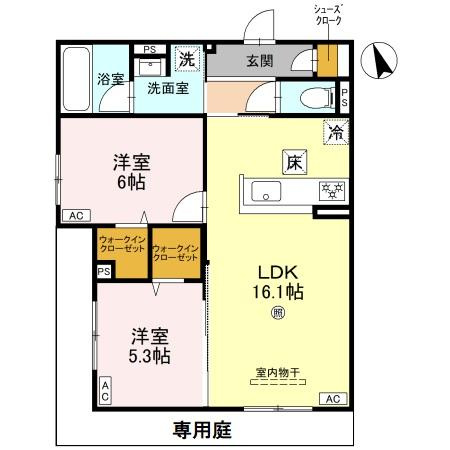 ファブール東羽衣の間取り