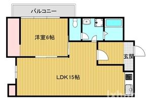 ＭＩＴＳＵＩマンションの間取り|外観もきれいです