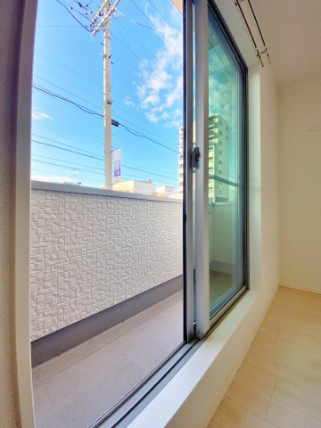 Villetta吹上のバルコニー