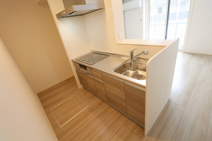 Fleur(フルール） Aのキッチン|カウンターキッチン（IHクッキングヒーター付き）