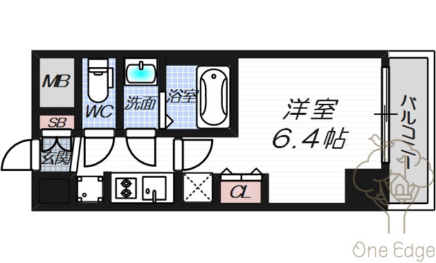 EC梅田北Ⅱゼニスの間取り