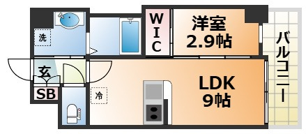 スワンズシティ神戸湊川Ⅱの間取り