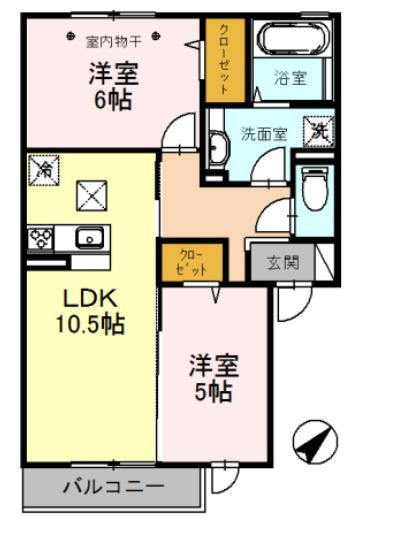 ヴィラアリエッタの間取り