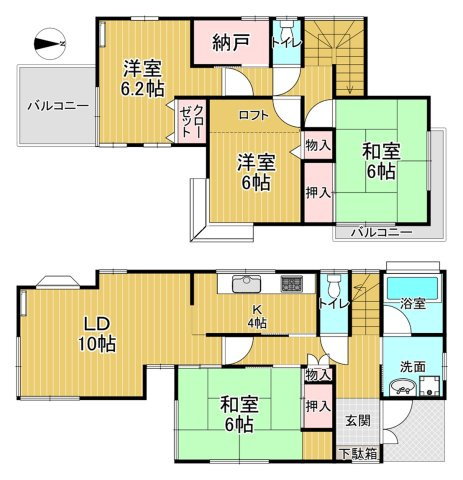 【間取り】 | 南中島町戸建て