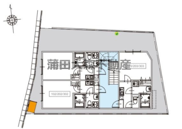 CASA　MICHIZUKA(カーサ　ミチヅカ)の区画図