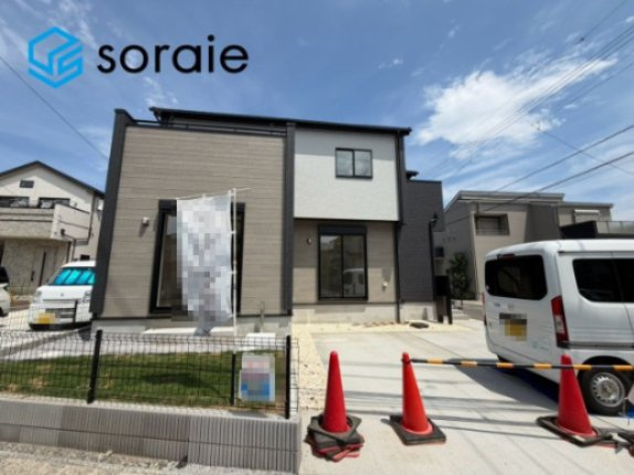 川越市的場全3棟　新築戸建　ウッディエの外観|7/30撮影