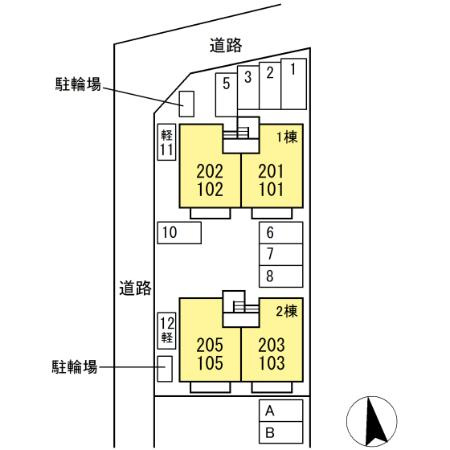 WOODY TOWN1の駐車場