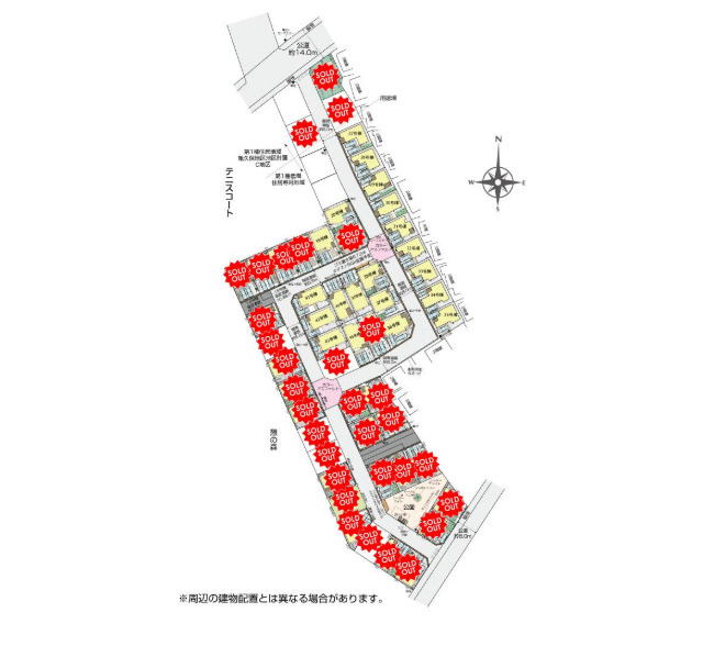 新築／ふじみ野市大井中央1丁目　55棟の地図