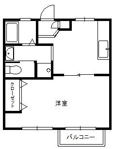 【間取り】 | タウンコート | お二人でも暮らして頂ける１ＤＫ