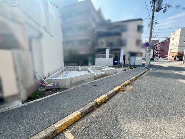 鳴尾町3丁目 新築戸建の前面道路含む現地写真