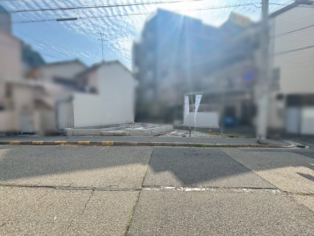 鳴尾町3丁目 新築戸建の前面道路含む現地写真