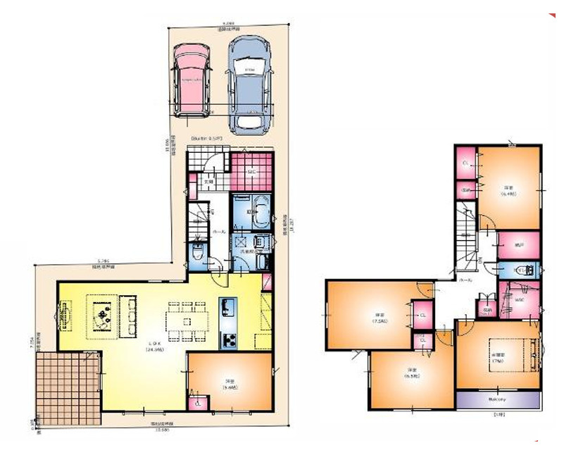 立石８丁目売地の参考プラン|建物参考価格2,770万円/余部床面積136.63平米